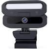 NGBFF Webcam 4K con otturatore for la privacy e luce di riempimento, cavo da 1,5 m e adattatore Type-C