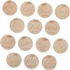 BELLIFFY 14pezzi Wooden Monthly Cards for Babies Beautiful Photo Prop Cards for Infants and Newborns Meaningful Monthly Memory Decor Diameter Thickness