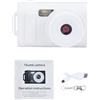 Vroomoto Videoregistratore per Fotocamera 1080P Portachiavi per Videocamera Digitale Piccolo Display LCD da 0,96 Pollici Mini Design Vintage Portatile attività All'aperto (Bianco)
