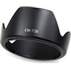 Myazs EW 73B - Paraluce protettivo per obiettivo 67 mm per EF-S 18-135 mm F/3,5-5,6 IS per obiettivo reversibile EW 73B, colore: nero