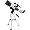 WESIEVYA Telescopio Astronomico Professionale 150x con Treppiede in Lega di Alluminio e Clip per Telefono, per Osservare il Satellite Naturale e Attività Outdoor