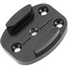 Bgning aluminum Flat Surface Mount W/adattatore Cam treppiede (nero) per GoPro HD hero2 Hero3 Hero3 +