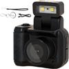 Generic Macchina fotografica digitale | Cammer digitale vintage 1080p con torcia a LED | Video portatile fotocamera video vintage compatta per vlogging, registrazione