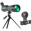 WESLNN 25-75x70 Zoom Cannocchiale HD Monoculare Ad Alto Ingrandimento Telescopio Impermeabile W/Treppiede Da Tavolo For Birding Caccia In Viaggio(Green with clip)