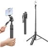 Andoer 201 cm allungabile Treppiede Smartphone allungabile Treppiede Telefono con Telecomando, supporto per Telefono Portatile Selfie Stick Treppiede Compatibile Android 4.4 Ios 5.1