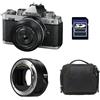 Nikon Kit fotografico personalizzato creato utilizzando NIKON Z fc + Z 28mm f/2.8 SE + Sac + Carte SD 8 Go + Adaptateur FTZ II