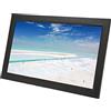 Airshi Cornice per Foto Digitale, Cornice per Foto Digitale Touch Screen IPS da 100-240 V da 15,6 Pollici per Desktop (Spina UE)