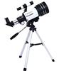 YangRy Travel Telescope, 70mm Aperture 300mm Focal Length Professional Astronomical Refractor Portable Telescope for Adults Kids and Beginners, Telescope with Stainless Steel Tripod 2 Eyepieces YangRy