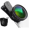 Tuxxjzm Kit di lenti per telefono | per lenti per cellulare, kit di lenti super macro, fotocamera fotografica a clip per tutti gli smartphone