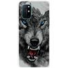 MUTOUREN Cover per Oneplus 8T Custodia in Silicone TPU Trasparenti Ultra Sottile Antigraffio Antiurto Protettivo Case con Pellicola Proteggi Schermo, Lupo 02