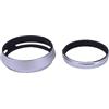 duomianshou Kit di protezione per paraluce rotondo in metallo, compatibile con fotocamere Fujifilm Fuji X100VI X100V X100F X100S X100 X70, con anello adattatore per filtro obiettivo, supporta filtri per obiettivi