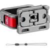 XAGMODSHN Telaio di estensione per fotocamera Pocket 3 con foro per vite da 1/4 Staffa adattatore per scarpa fredda Accessori per fotocamera fotografica