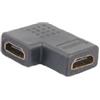 ICT 2 X Adattatore Passante HDMI F/F a L a 90 gradi piani