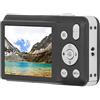 Yunseity Fotocamera Digitale 8K, Videocamera Digitale da 68 MP con Schermo da 2,7 Pollici, Zoom Digitale 16X 20 Effetti di Bellezza Videocamera Compatta Videocamera per Vlogging (Nero)