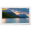 YPAPBHT Cornice fotografica digitale intelligente da 24 pollici, lettore pubblicitario Ultra-HD, supporto a parete, con telecomando(White)