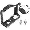 DGERFDJO Compatibile con fotocamere Fujifilm X-T3 e X-T2, gabbia video con doppia slitta calda e stabilizzatore for treppiede(With Lanyard)