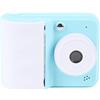 Bewinner Fotocamera Digitale con Stampa Istantanea per Cartoni Animati con Stampa per Bambini, modalità Burst, Adesivi, Filtri, per Ragazzi e Ragazze, schermo: Colori HD da 2,4 Pollici (BLUE)