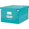 Leitz Click & Store Medium Box - File Storage Boxes (Hardboard, Turquoise, A4, Portrait, 1 drawer(s), Envelope, Flat file, Folder, Letter, Note, Paper, Sheet protector)
