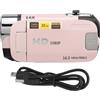 Akozon Fotocamera Digitale D90 HD 1080P 16MP, Videoregistratore da 2,4 Pollici Videocamera per Visione Notturna a Infrarossi, Luce di Riempimento Zoom 16X con Connessione USB per Scheda