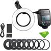 Godox MF-R76 Macro Flash Ad Anello, Tubi Dual-Flash, Regolazione Della Potenza Da 1/128 A 1/1, Batteria Al Litio Ricaricabile, 10 Livelli Di Rapporto Di Potenza, Compatibile Con Canon Nikon Sony