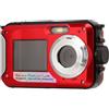 Goshyda Fotocamere Subacquee con Video 2,7K, Immagine da 48 MP, Doppio Schermo, Fotocamera Digitale Impermeabile da 10 Piedi per lo Snorkeling, Fotocamera Impermeabile Supporta la (rosso)