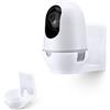 Brainwavz - Supporto adesivo da parete per videocamera Nooie Cam 360, facile da installare, nessun attrezzo necessario, nessun disordine, nessun foro, supporto forte, bianco