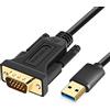 ELECABLE Cavo adattatore da USB a VGA da 2 m, compatibile con Mac OS Windows XP/Vista/10/8/7, USB 3.0 a VGA maschio 1080p per schermo video/convertitore (2 m)