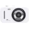 BRRNOO Fotocamera Digitale per Bambini Zoom 16X Videoregistratore Portatile 48MP 4K per Studenti e Ragazze (WHITE)