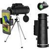 SweAtz Telescopio monoculare, binocolo HD ad alta potenza 40x60 Monoculare per birdwatching Adulti con supporto per smartphone Treppiede BAK4 Prisma per arrampicata Escursionismo Birdwatching
