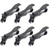 Andoer Clip per microfono, supporto universale per microfono, morsetto per microfono con colletto in metallo, morsetto per microfono lavalier multifunzione per videoconferenze e lezioni (6 pezzi)