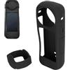 Plyisty Custodia Protettiva per Action Cam X4, Custodia in Silicone con Protezione per Obiettivo, Custodia Protettiva in Silicone per Accessori X4 (BLACK)