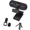 JSGHGDF 1 set universale per fotocamera desktop con supporto regolabile e copriobiettivo per videoconferenze 1080P / 2K / 4K copertura privacy webcam