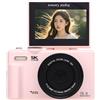 Sxhlseller Telecamere Digitali per Fotografia, Fotocamera da Vlogging WiFi da 5K 75 MP con Schermata a Fogli Mobili da 3 Pollici a 180 °, Fotocamera Vlog AutoFocus Zoom 18x per YouTube,