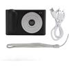 MUNEFE Fotocamera Digitale 4K, Fotocamera per Vlogging con Messa a Fuoco Automatica, Fotocamera con Zoom Digitale 48MP 16X per Fotografia di Viaggio e Strumento di Vlogging Video (Nero)