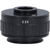 Sxhlseller Adattatore per Obiettivo CTV per Stereomicroscopio Trinoculare per Fotocamera Industriale, Flessibile e Regolabile per Immagini Nitide, Adattatore con Attacco C per Fotocamera CCD, (0.5X)