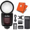 Godox V1-F Telecamera professionale Flash Speedlite Speedlight a testa tonda Wireless 2.4G per Fuji Fujifilm X-T2 X-T2 X-T2 X-T1 GFX50S Telecamere GFX50R per Matrimonio Ritratto Studio fotografico