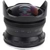 Tbest Obiettivo fisheye ultra grandangolare da 7,5 mm F2.8 per Fuji XT4/XT3/XT30/XS10 (nero)