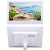 Elprico Cornice per Foto Digitale, Album di Foto Digitali con Display LCD 1024x600 da 10,1 Pollici, Cornice Elettronica Intelligente con Telecomando (WHITE)