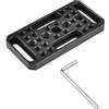 Generico Compatibile con la gabbia for fotocamera DSLR - Piastra di commutazione video for binari e aste corte a coda di rondine