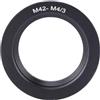 VBESTLIFE Adattatore per Obiettivo da M42 a M4/3, Adattatore Universale per Obiettivo CCTV M42 per Adattarsi Al Corpo della Telecamera Micro Single M4/3