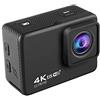 SONGR 4K Action Camera Fotocamera Subacquea Videocamera Digitale Per Immersioni 4K Hd, Impermeabile, Anti-Shake, Anti-Goccia
