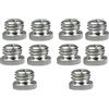 FEICHAO Vite cardanica in lega di alluminio da 1/4 a 5/8 femmina a maschio per misuratore di livello laser per fotocamera treppiede adattatore per viti (10 pezzi)