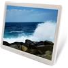 YPAPBHT Display pubblicitario IPS HD da 15 pollici, cornice fotografica elettronica domestica, album fotografico digitale con riproduzione automatica 1080P(White)