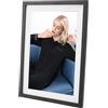 Yunseity Cornice Digitale WiFi, Condivisione Wireless Memoria da 16 GB Touch Screen IPS 1 GB di Cornice Elettronica APP Telecomando 10 Pollici per la Casa per i Viaggi (Spina europea)