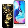 CXKJ Custodia per Motorola Moto E7 Plus (6.5 Pollice) Nero Cover + Pellicola Vetro Temperato, Morbido Silicone Custodie Protettivo TPU Gel Cover Protezione Slim Anti Case per Moto E7 Plus - CX25