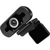BELLIFFY Webcam USB 1080p in Plastica Microfono per Laptop Nero | Plug And Play, Immagini Nitide e Audio Chiaro, per Videoconferenze, Lezioni Online, Streaming