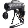 UsmAsk BAK4 Ottica Ultra HD Prisma Cannocchiale monoculare impermeabile con visione notturna/supporto per smartphone/treppiede regolabile per birdwatching/giro turistico/caccia/escursionismo, telescopio mon