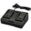 WORX WA3770 20V Li-ion Dual Port 2 Hour Charger, Nero