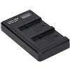 TOPINCN Caricabatteria con Display LCD per Batteria Fotocamera NP-FV100, Doppio Dispositivo di Ricarica per Viaggi, Design Leggero