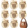 ZHOUXYFDC Serrature Per Borse 10/20 pezzi di fermagli in metallo for borse, chiusure a scatto for borse, chiusure a scatto for fai da te, accessori for custodie e ferramenta(Gold,10pcs)